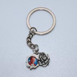 1.5cm Rose with picture for key holder (CK111)