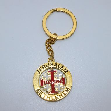 4.5cm Color Jerusalem Cross Key Chain (CK112)