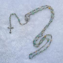 8*5mm Glazed roman catholic rosary beads meaning (CR136)