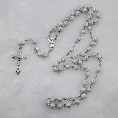 8mm catholic Cross Beads Rosary with Cross (CR164)