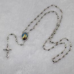 8*5mm Metal rosary beads prayer in malayalam (CR189)
