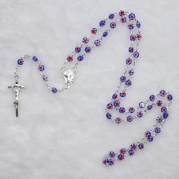 8mm colorful glaze beads rosary (CR220)