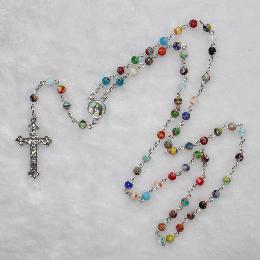 6mm glazed religious necklaces (CR221)