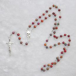 6mm Stone mini Children Rosary Necklace (CR224)