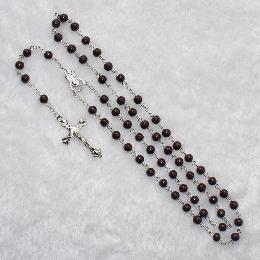 6mm Brown glass Beads rosaries (CR291)