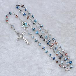 8mm Pretty Colorful Glass Rosary beads(CR298)