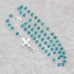 8*6mm religious glass rosary beads(CR312)