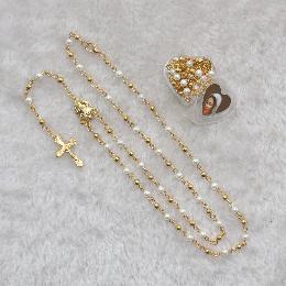 4mm silver beads for rosary making (CR322)