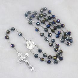 8mm Catholic glass rosary beads(CR333)