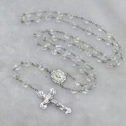 8mm glass jewelry rosaries bead necklace (CR336)