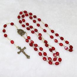 10*8mm Plastic Beads Catholic Pray Rosary (CR343)