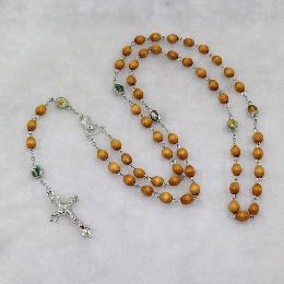 8*7mm Handmade Wooden Cross Religious Jewelry (CR349)