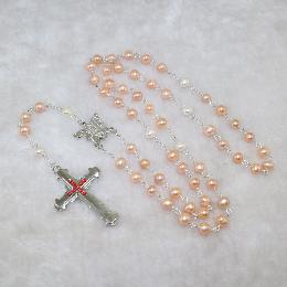 8mm Freshwater Pearl beads religious necklace (CR360)