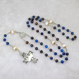 6mm religious saint religious stone bead rosary (CR362)