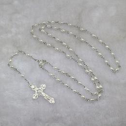 8*5mm stores that sell rosary beads near me cross pendant necklace (CR370)