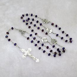 6*4mm Fashion Glass rosary beads for sale online  (CR373)