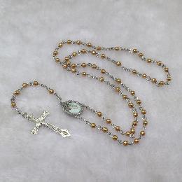 4mm Plastic Beads Catholic Pray Rosary (CR383)