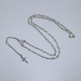 4mm handmade round glass bead catholic rosary (CR394)