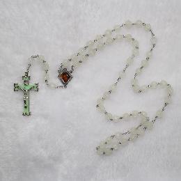 8mm catholic Rose Luminous Beads Rosaries (CR025)