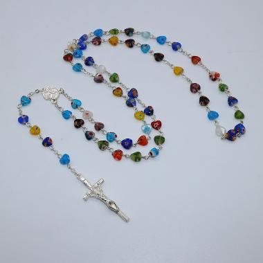 8mm rosary catholic saint glaze necklace (CR402)