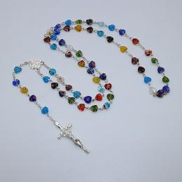 8mm rosary catholic saint glaze necklace (CR402)