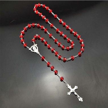 4*6mm glass crystal rosary beads (CR406)
