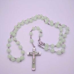 6mm Crafts Light Religious Prayer Rosary Necklace (CR410)