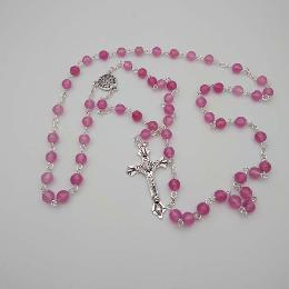 6mm religious stone bead rosary (CR414)
