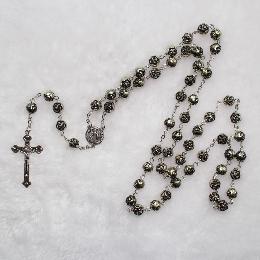 8mm catholic Plastic Rose Beads Rosaries (CR042)