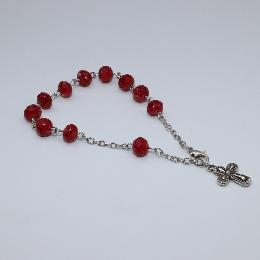 8mm Chain Jesus Christian Rosary Bracelet (CB182)