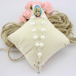 6mm glass one decade rosary (CB200)