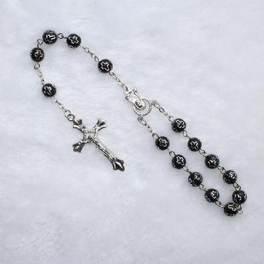 8mm catholic religious chain car rosary (CB010)