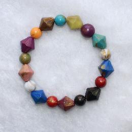 14mm Resin wholesale bead bracelets (AJ032)