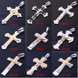 stainless steel cross catholic crucifix (ST100)