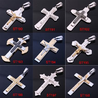 religious Jewelry Men's Fashion Gift Crucifix (ST190)