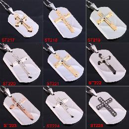 Fashion Stainless Steel Jewelry Jesus Crucifix (ST217)