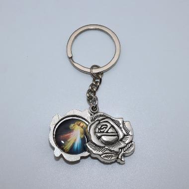 3.5cm Rose custom picture Key Chain (CK110)