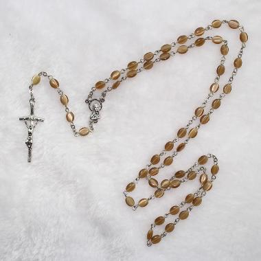 8*6mm catholic church rosary beads and Jesus cross (CR088)