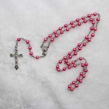 6mm Plastic catholic rosary luminous mysteries (CR094)