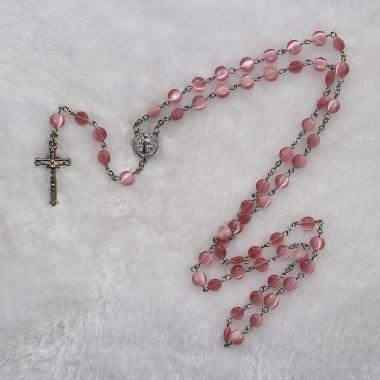 8*8*5mm rosary beads with St Benedict Connectors (CR095)