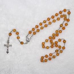 8mm Glass catholic rosary joyful mysteries (CR096)