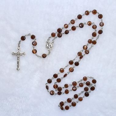 8*8*5mm Resin rosary beads blessed by pope francis (CR110)