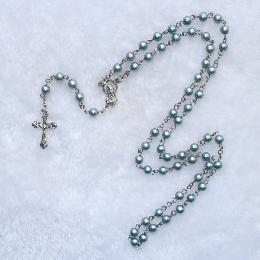 8mm catholic religious Glass Beads Rosary (CR133)