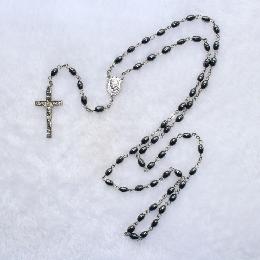 8*5mm Hematite catholic rosary beads how many (CR138)