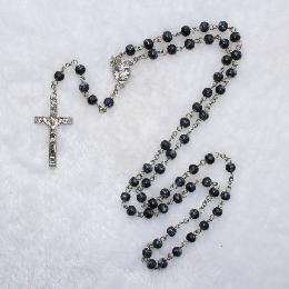 6mm Black Resin where can i buy rosaries in bulk (CR150)