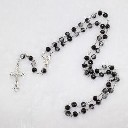 8mm Colourful Glass Beads Rosary (CR175)