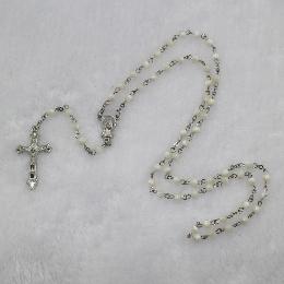 6mm Round Shell rosary beads blessed by pope john paul ii (CR193)