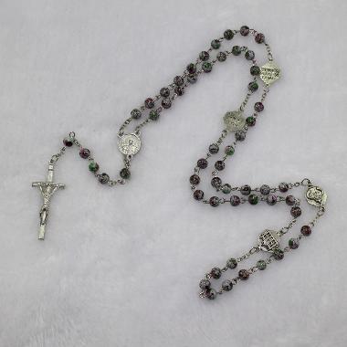 6mm catholic religious rosary beads blessed by priest (CR194)