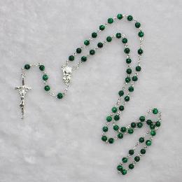 6mm saint religious stone bead rosary (CR223)