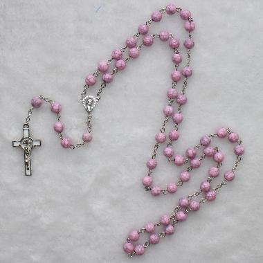 8mm christ multicolor rosary for first communion(CR229)